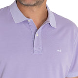 Polera Algodón Orgánico Hombre Piquepro Lila Rockford