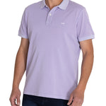 Polera Algodón Orgánico Hombre Piquepro Lila Rockford