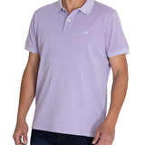 Polera Algodón Orgánico Hombre Piquepro Lila Rockford