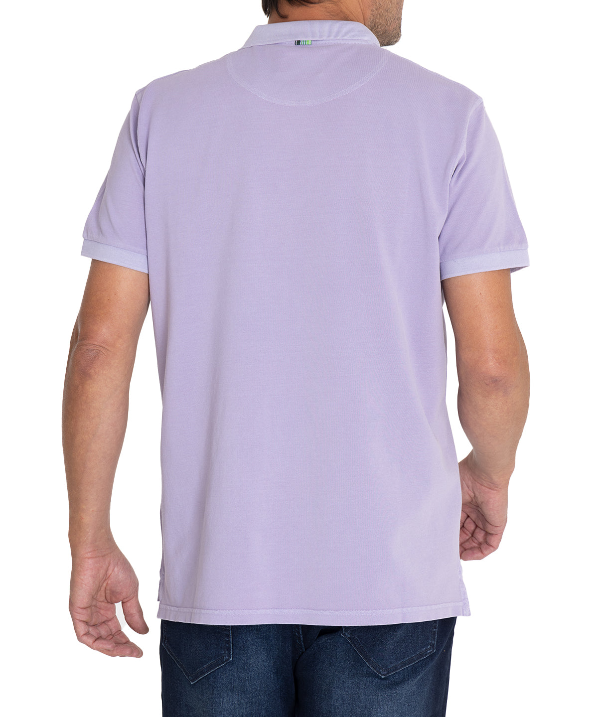 Polera Algodón Orgánico Hombre Piquepro Lila Rockford