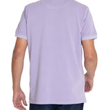 Polera Algodón Orgánico Hombre Piquepro Lila Rockford