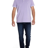 Polera Algodón Orgánico Hombre Piquepro Lila Rockford