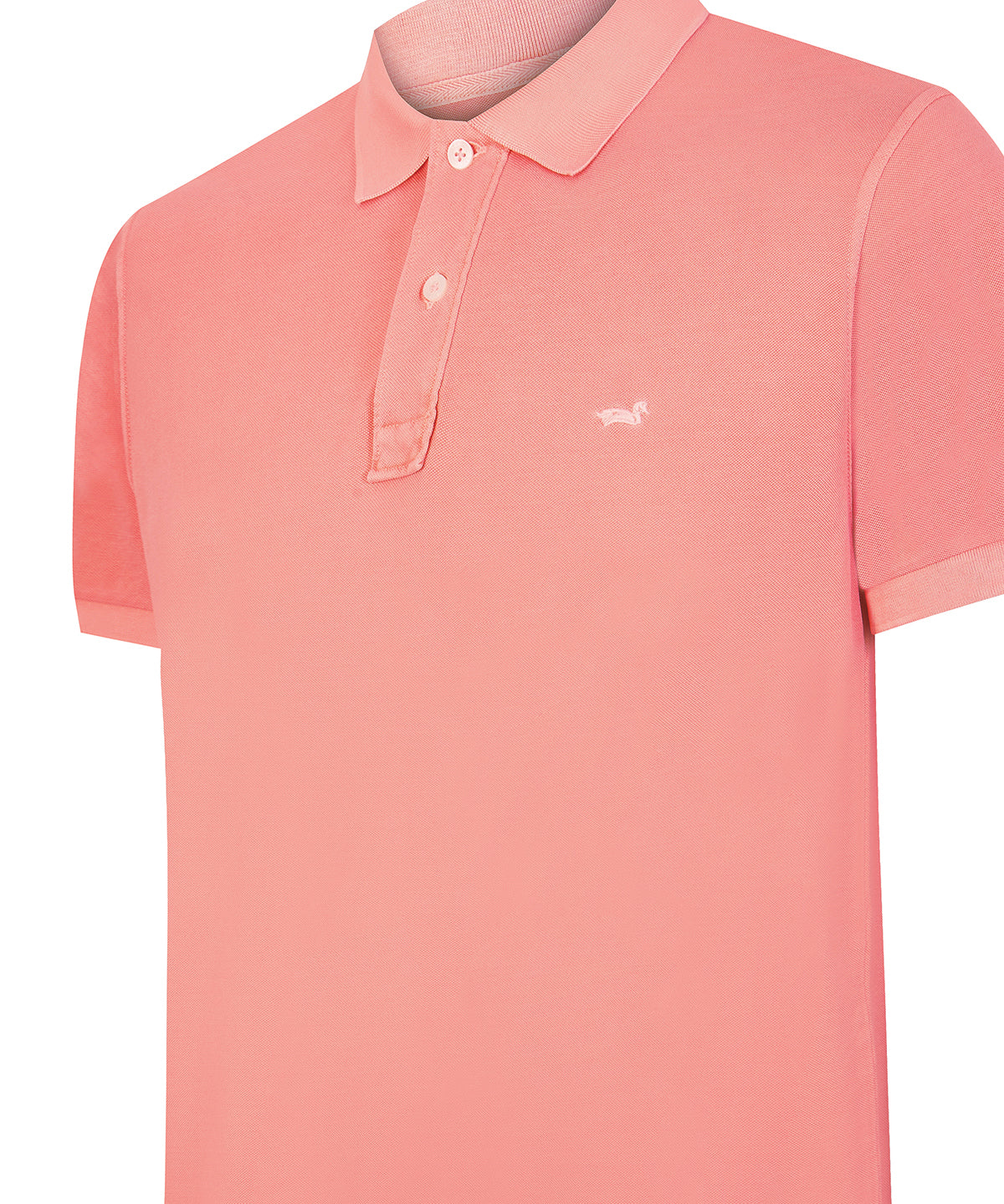 Polera Algodón Orgánico Hombre Piquepro Rosado Rockford