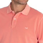 Polera Algodón Orgánico Hombre Piquepro Rosado Rockford