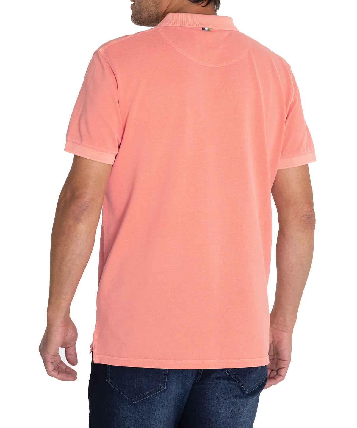 Polera Algodón Orgánico Hombre Piquepro Rosado Rockford