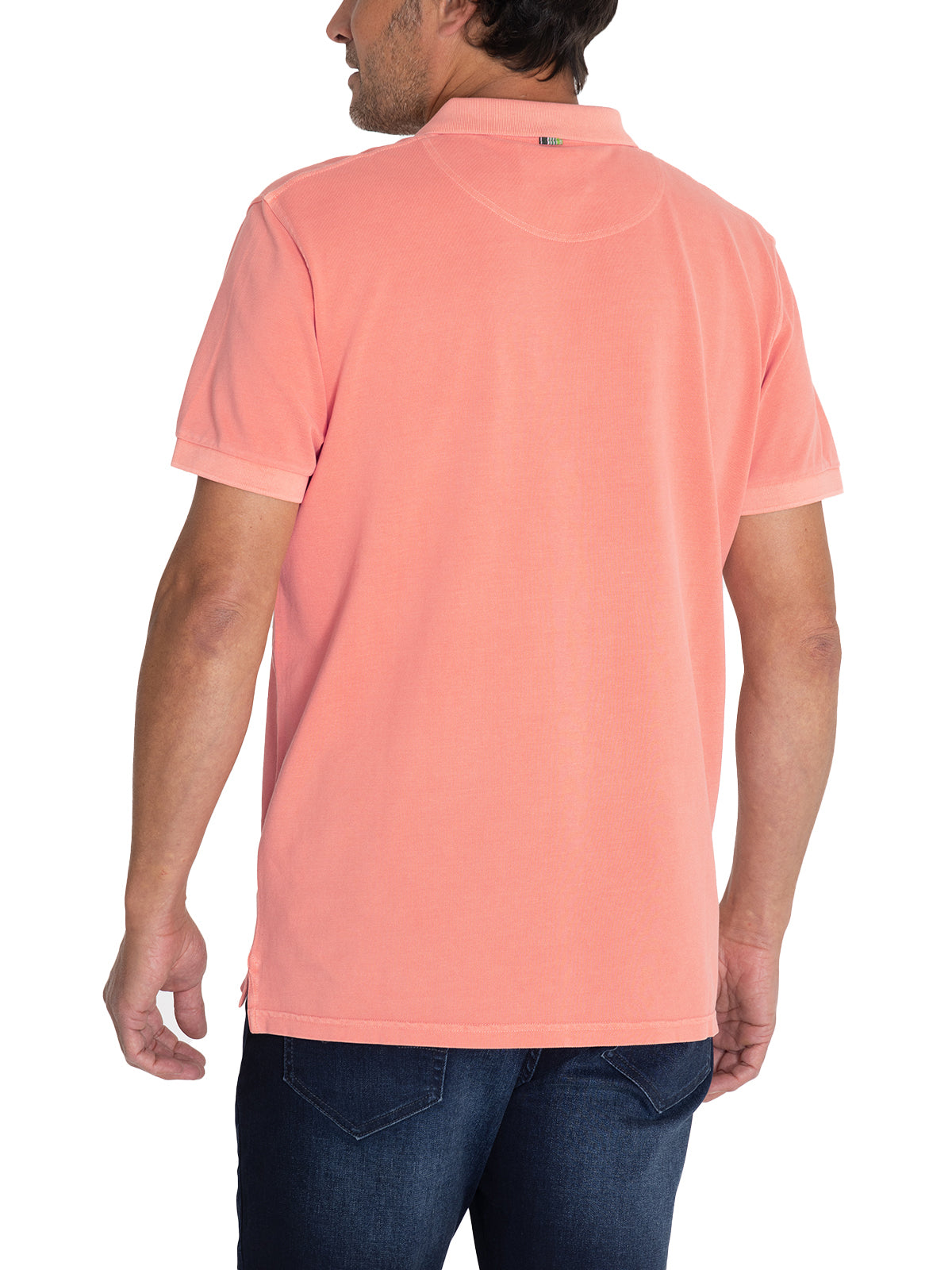 Polera Algodón Orgánico Hombre Piquepro Rosado Rockford