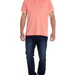 Polera Algodón Orgánico Hombre Piquepro Rosado Rockford
