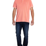 Polera Algodón Orgánico Hombre Piquepro Rosado Rockford