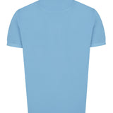 Polera Algodón Orgánico Hombre Piquepro Celeste Rockford