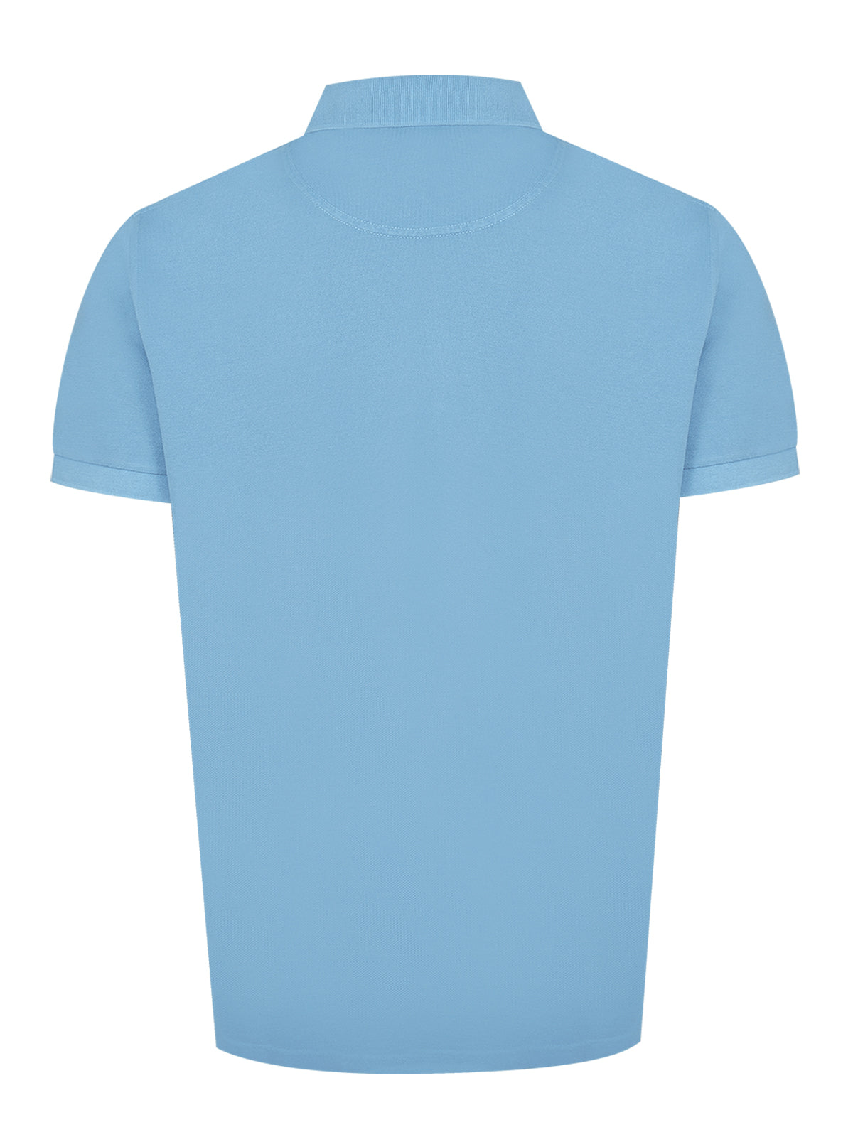 Polera Algodón Orgánico Hombre Piquepro Celeste Rockford