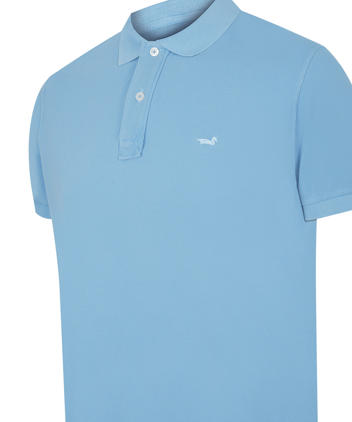 Polera Algodón Orgánico Hombre Piquepro Celeste Rockford