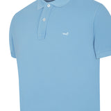 Polera Algodón Orgánico Hombre Piquepro Celeste Rockford