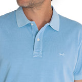 Polera Algodón Orgánico Hombre Piquepro Celeste Rockford