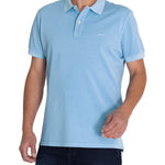 Polera Algodón Orgánico Hombre Piquepro Celeste Rockford