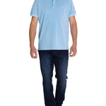 Polera Algodón Orgánico Hombre Piquepro Celeste Rockford