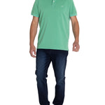 Polera Algodón Orgánico Hombre Piquepro Verde Rockford