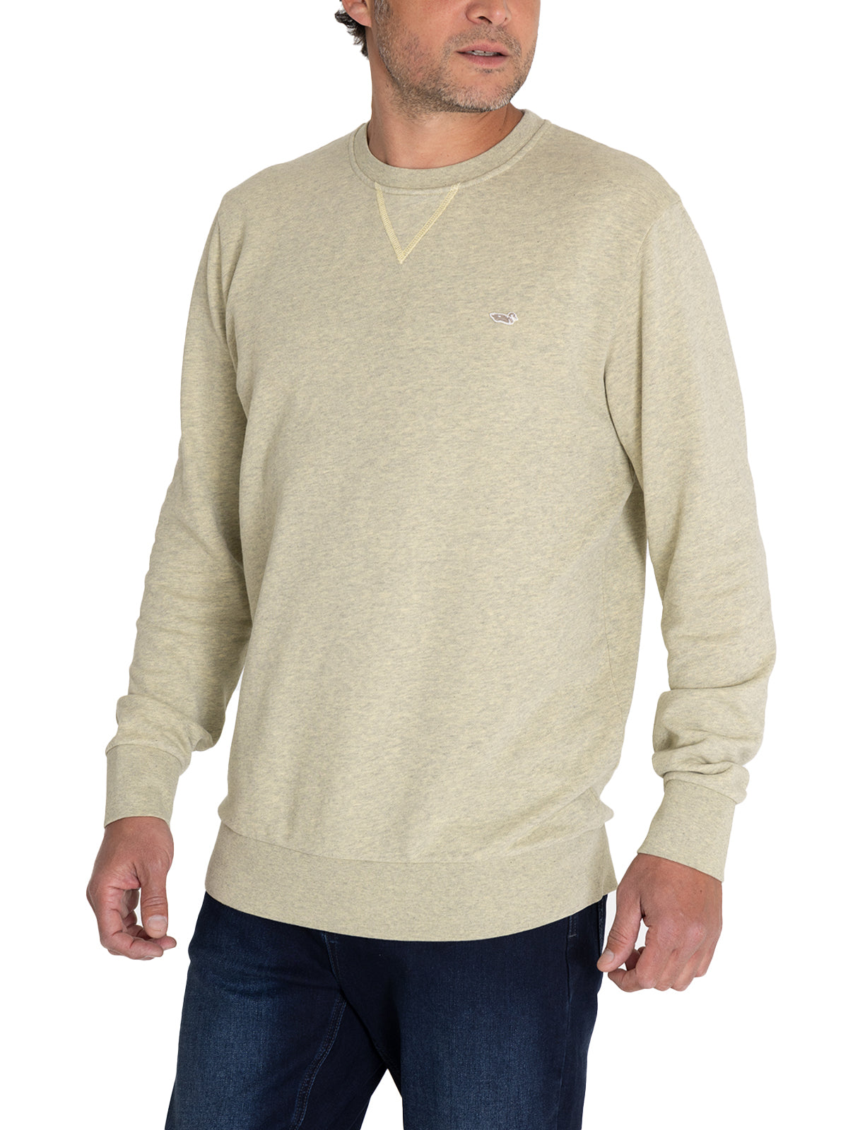 Polerón Algodón Orgánico Hombre Frateli Amarillo Rockford