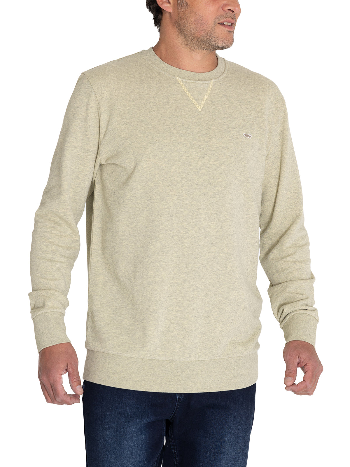 Polerón Algodón Orgánico Hombre Frateli Amarillo Rockford
