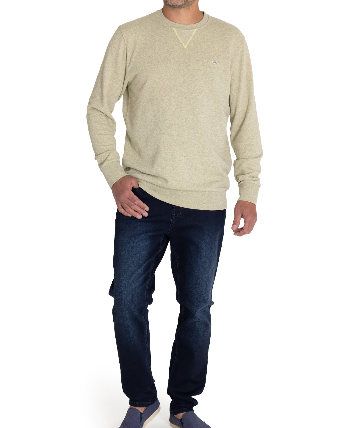 Polerón Algodón Orgánico Hombre Frateli Amarillo Rockford