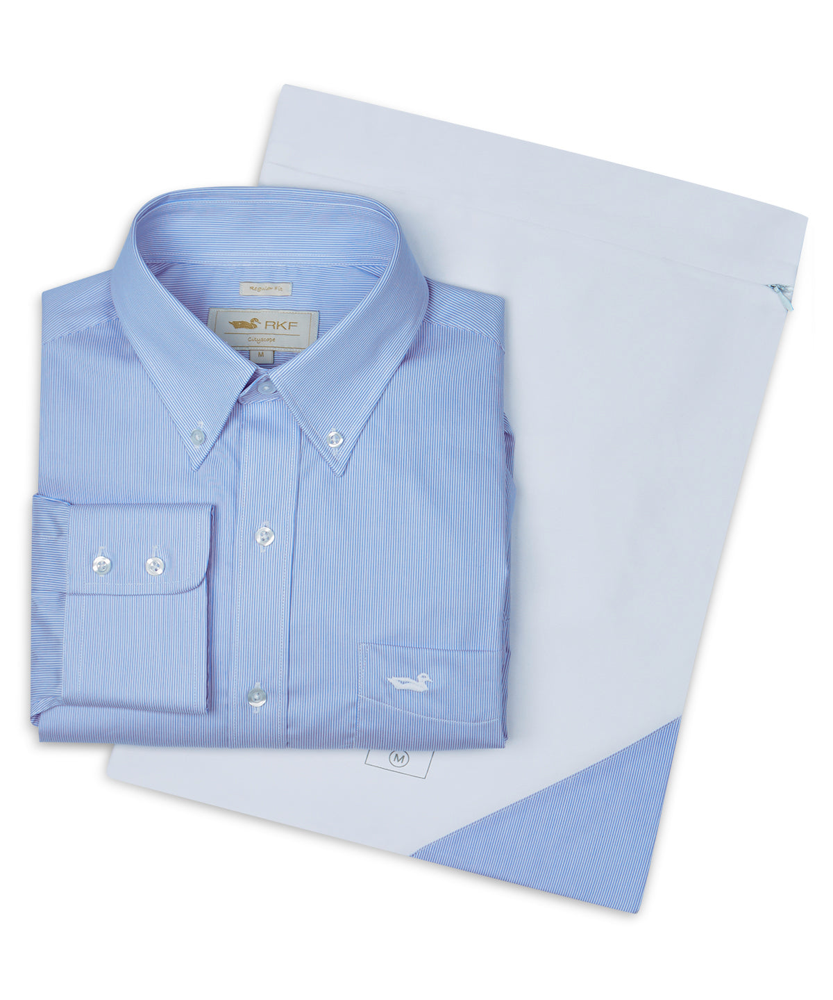 Camisa Cuello Button-Down Hombre Easyiron Azul Rockford