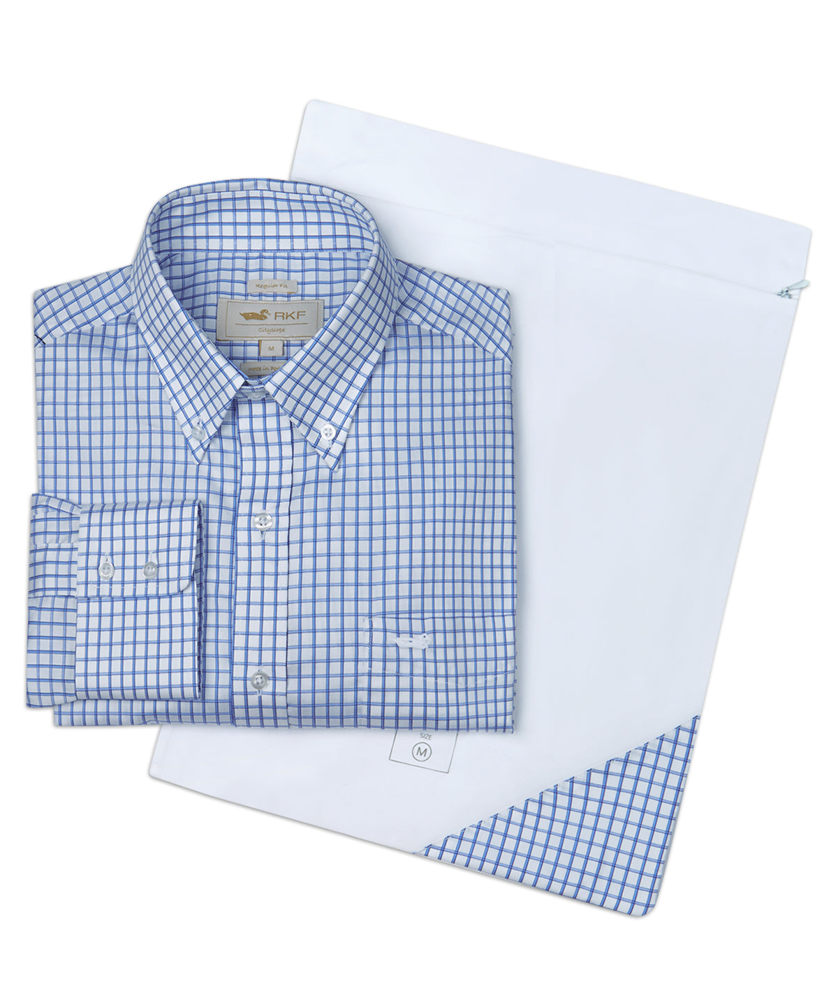 Camisa Cuello Button-Down Hombre Easyiron Azul Oscuro Rockford
