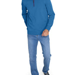 Polerón Algodón Orgánico Hombre Riminihalf Azul Rockford