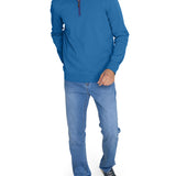 Polerón Algodón Orgánico Hombre Riminihalf Azul Rockford