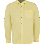 Camisa Algodón Orgánico Hombre Galiton Amarillo Rockford