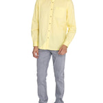 Camisa Algodón Orgánico Hombre Galiton Amarillo Rockford