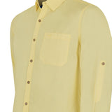 Camisa Algodón Orgánico Hombre Galiton Amarillo Rockford