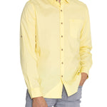 Camisa Algodón Orgánico Hombre Galiton Amarillo Rockford