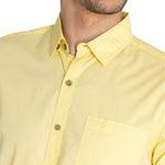 Camisa Algodón Orgánico Hombre Galiton Amarillo Rockford