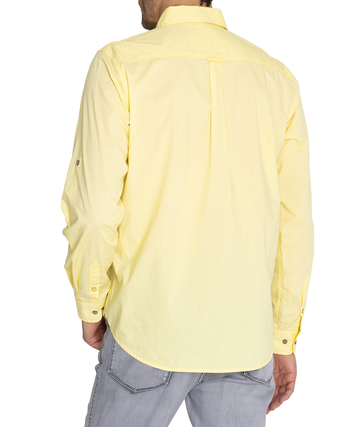 Camisa Algodón Orgánico Hombre Galiton Amarillo Rockford