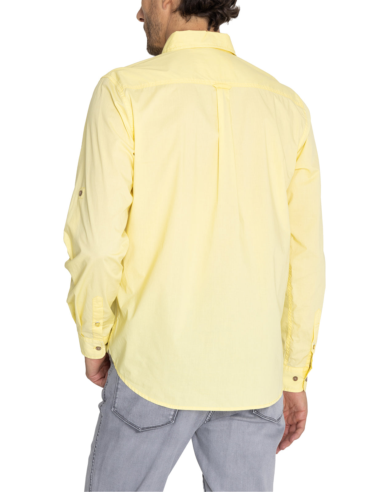 Camisa Algodón Orgánico Hombre Galiton Amarillo Rockford