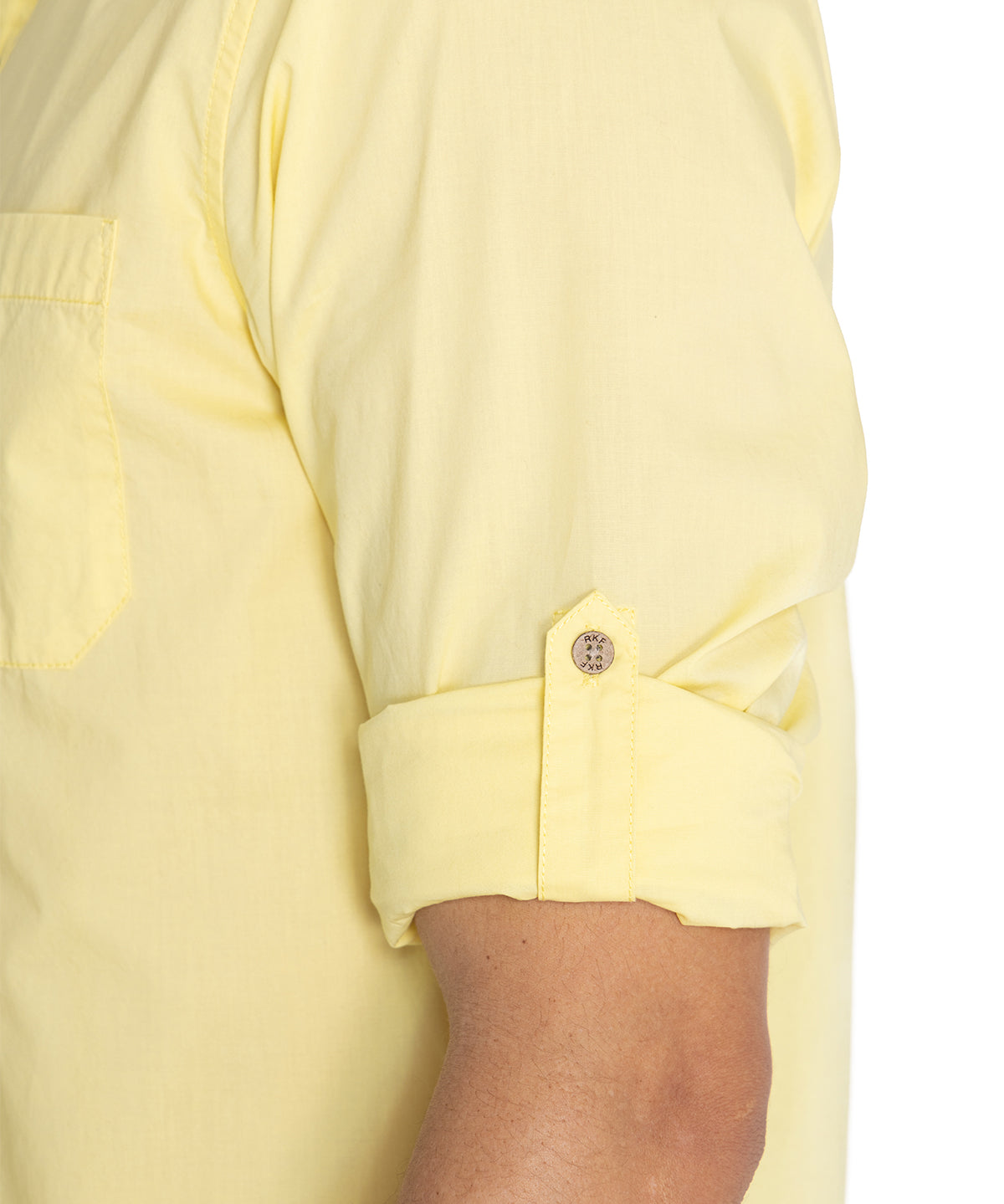 Camisa Algodón Orgánico Hombre Galiton Amarillo Rockford