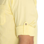 Camisa Algodón Orgánico Hombre Galiton Amarillo Rockford