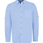 Camisa Algodón Orgánico Hombre Galiton Celeste Rockford