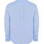 Camisa Algodón Orgánico Hombre Galiton Celeste Rockford