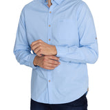 Camisa Algodón Orgánico Hombre Galiton Celeste Rockford