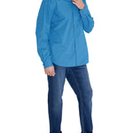 Camisa Algodón Orgánico Hombre Galiton Azulino Rockford