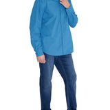 Camisa Algodón Orgánico Hombre Galiton Azulino Rockford