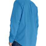 Camisa Algodón Orgánico Hombre Galiton Azulino Rockford