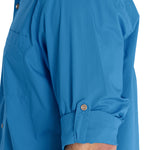 Camisa Algodón Orgánico Hombre Galiton Azulino Rockford