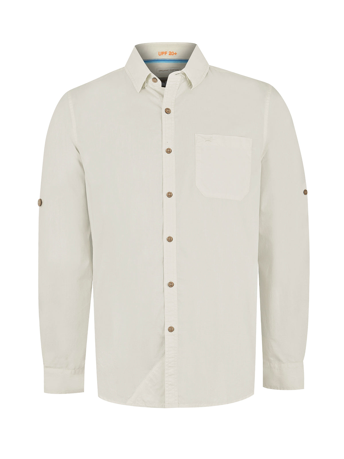 Camisa Algodón Orgánico Hombre Galiton Beige Rockford