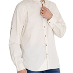 Camisa Algodón Orgánico Hombre Galiton Beige Rockford