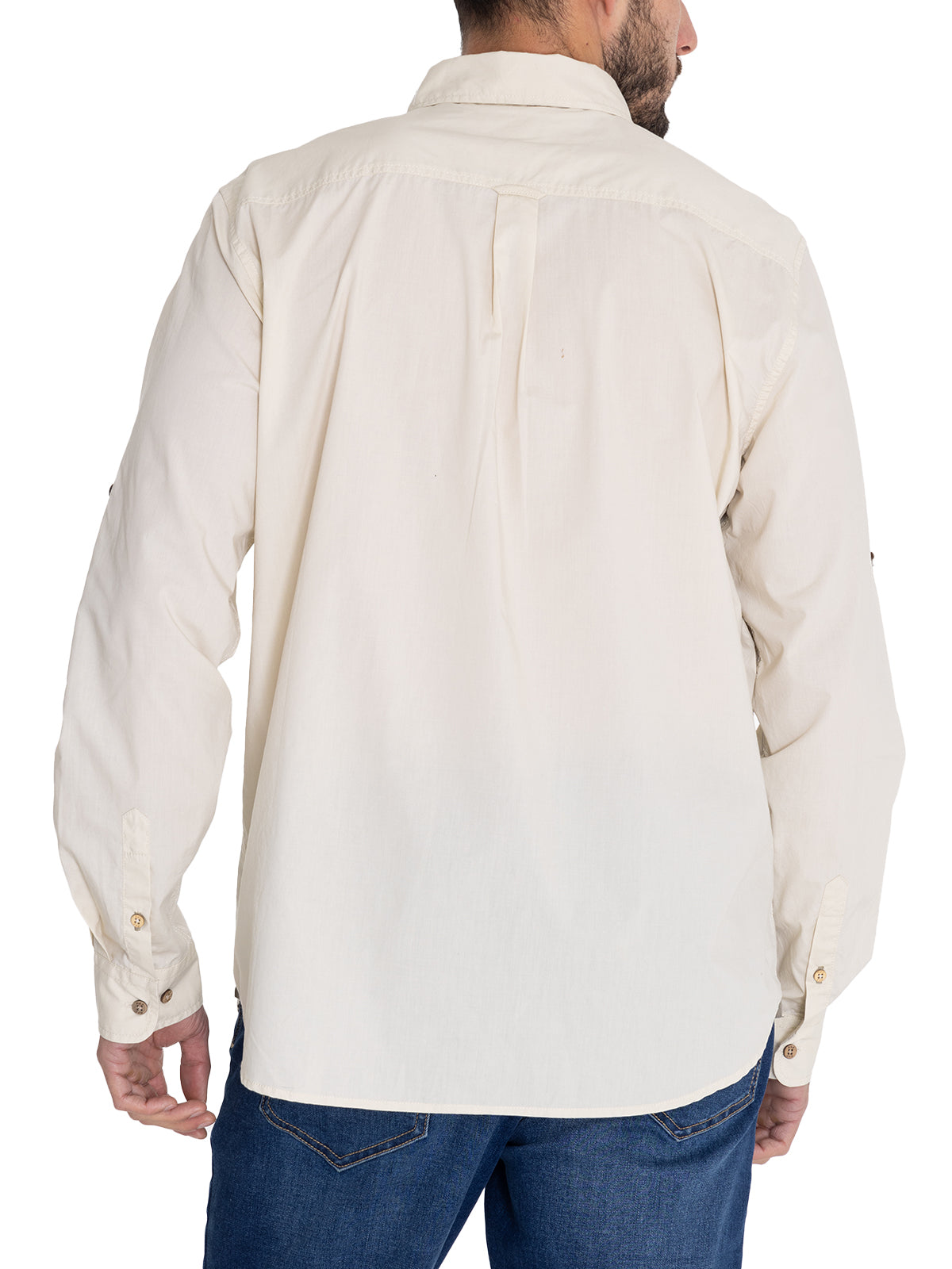 Camisa Algodón Orgánico Hombre Galiton Beige Rockford