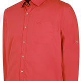 Camisa Algodón Orgánico Hombre Galiton Rojo Rockford