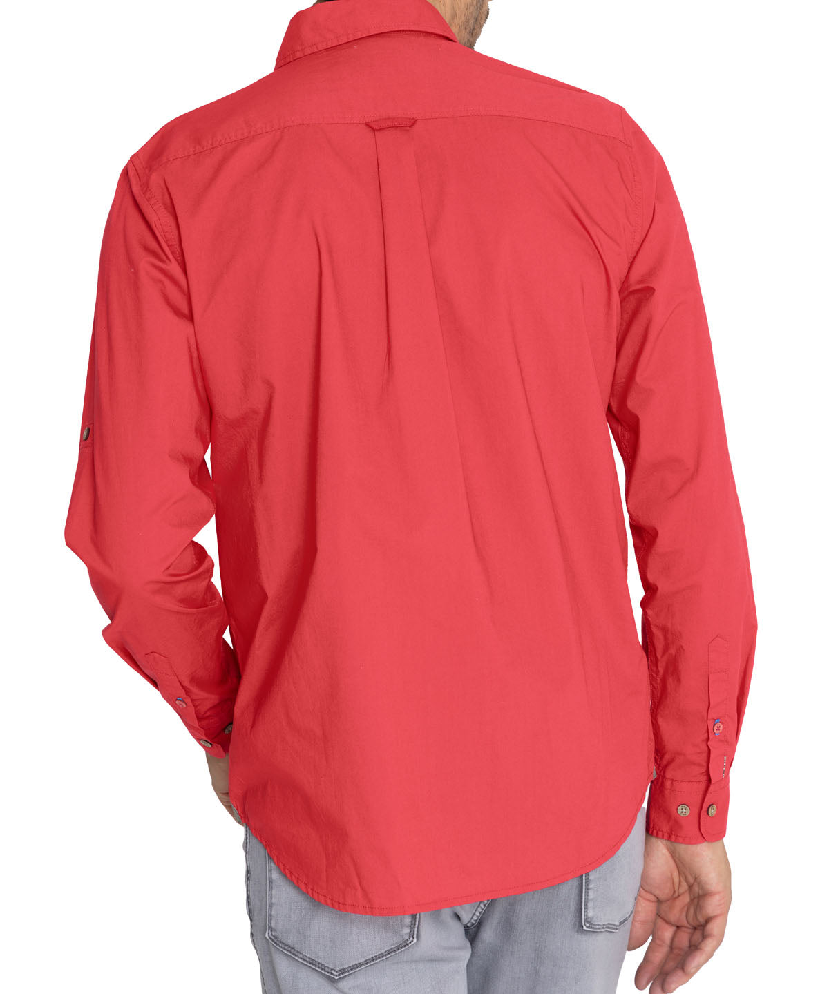 Camisa Algodón Orgánico Hombre Galiton Rojo Rockford