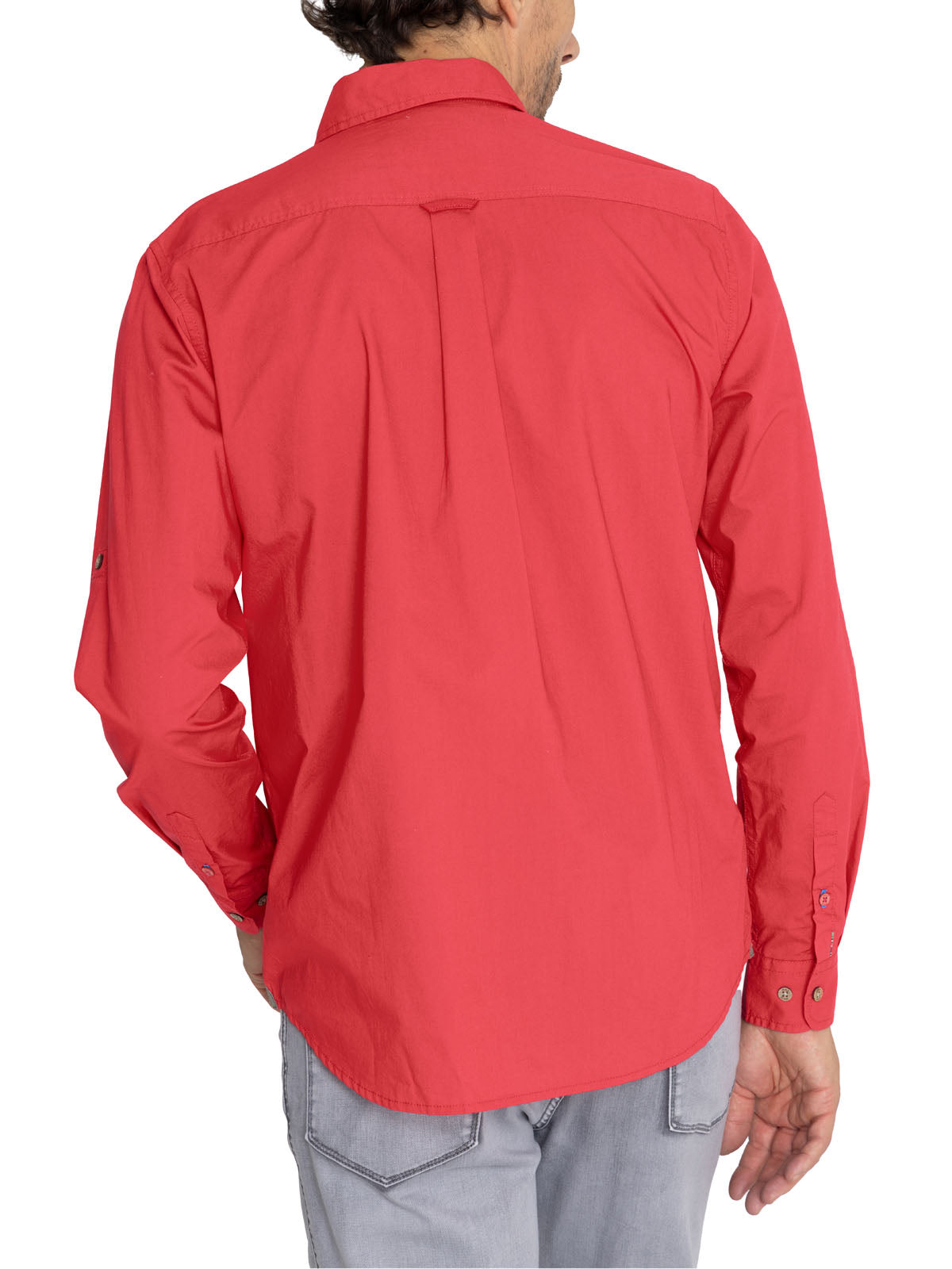 Camisa Algodón Orgánico Hombre Galiton Rojo Rockford