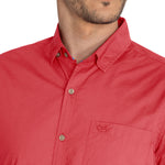 Camisa Algodón Orgánico Hombre Galiton Rojo Rockford